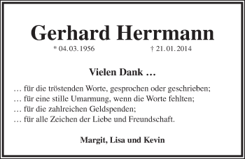 Traueranzeige von Gerhard Herrmann von Pegnitz-Zeitung